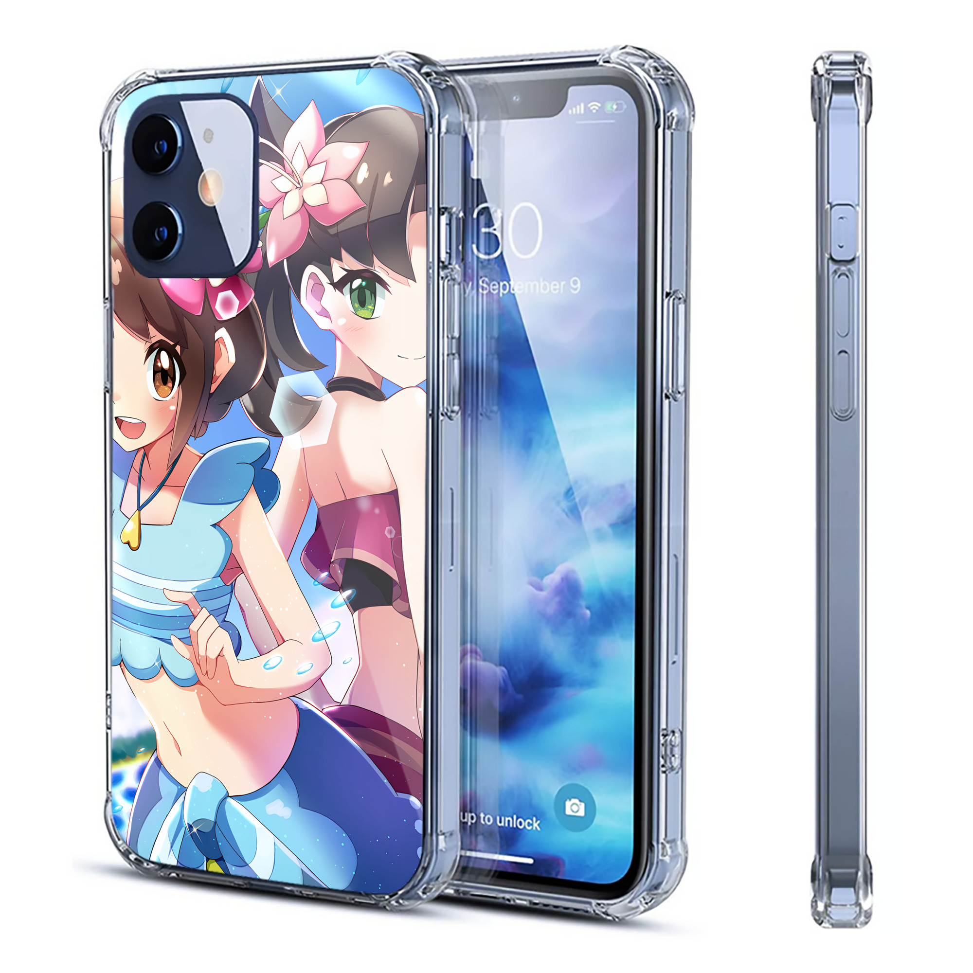 （画像用） ポケットモンスター Pokémon 【iPhone 12シリーズ対応】透明スマホケース（クリアソフトケース）